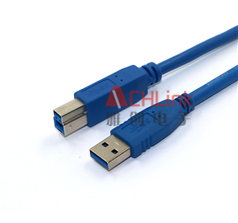 藍(lán)色USB CABLE 數(shù)據(jù)線 USB 3.0打印機(jī)數(shù)據(jù)線